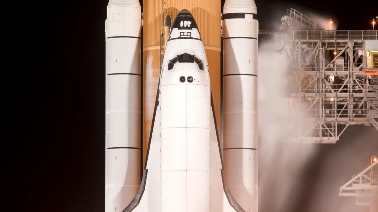 NASA uzay mekiği kalkışı